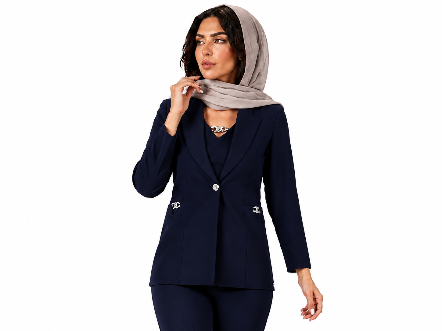 کت و تاپ زنانه سه پی اس نگین‌دار
